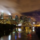 Foggy Philly Skyline